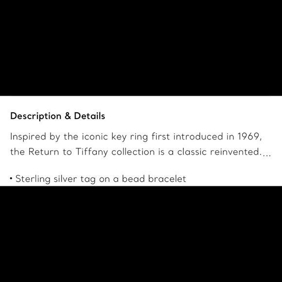 Tiffany & Co. Heart Tag Bead Bracelet in Sliver - Picture 3 of 3